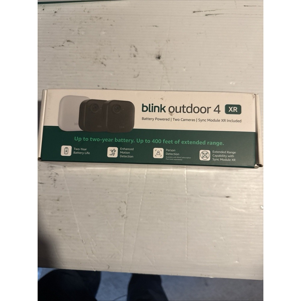Blink Outdoor 4 XR Two Camera System w/Sync Module New Factory 2 Camera